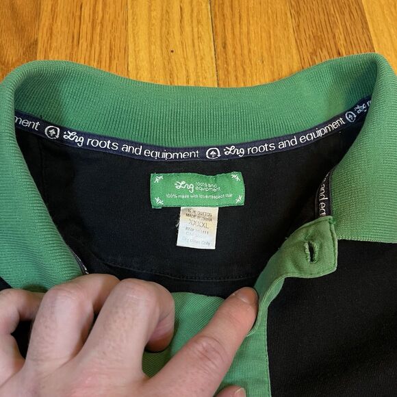 LRG Lifted Research 4XL Polo Shirt Vintage Y2K Bold Embroidered Back Portrait - Picture 7 of 10